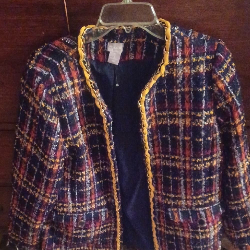 Women's Multicolor Tweed Jacket